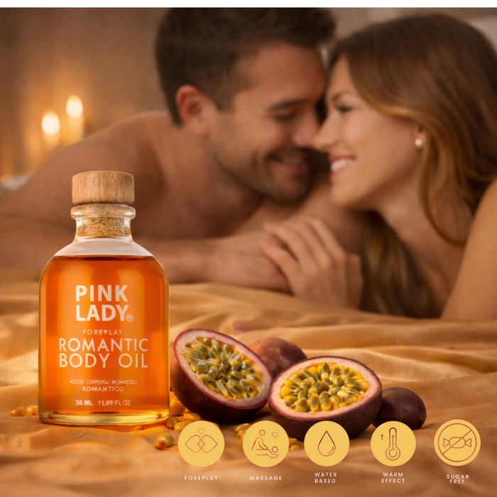 Foreplay Romantic Body Oil - Passion Fruit Flavor - Image 3
