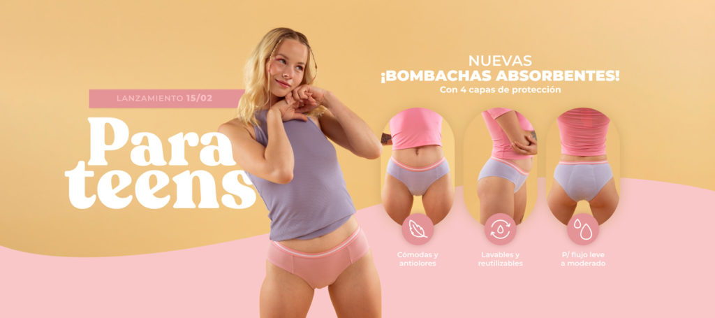 Bombachas Absorbentes para Adolescentes